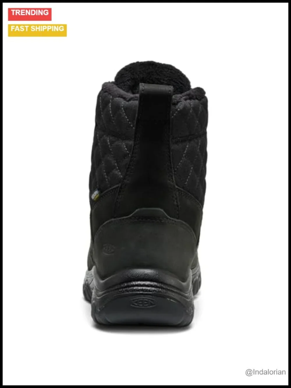 Waterproof Insulated Hiking Boots Lace-Up Winter Boot